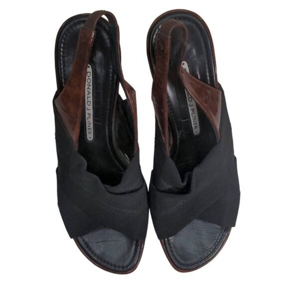 Donald J Pliner strappy sling back heels